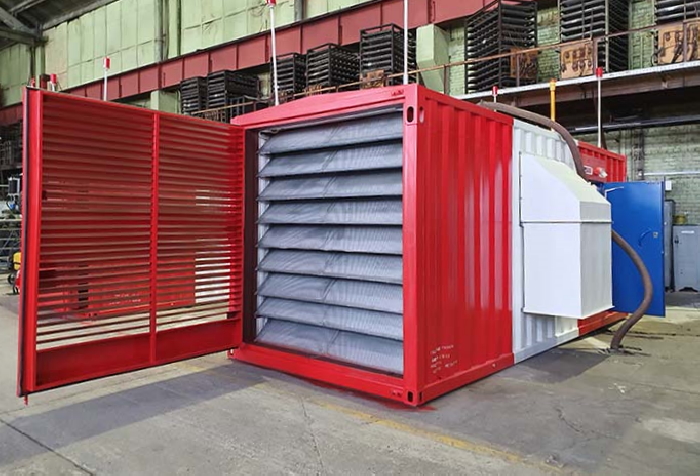 фото - Блок-контейнер для ДГУ ЭТРО с шумопоглощающими конструкциями