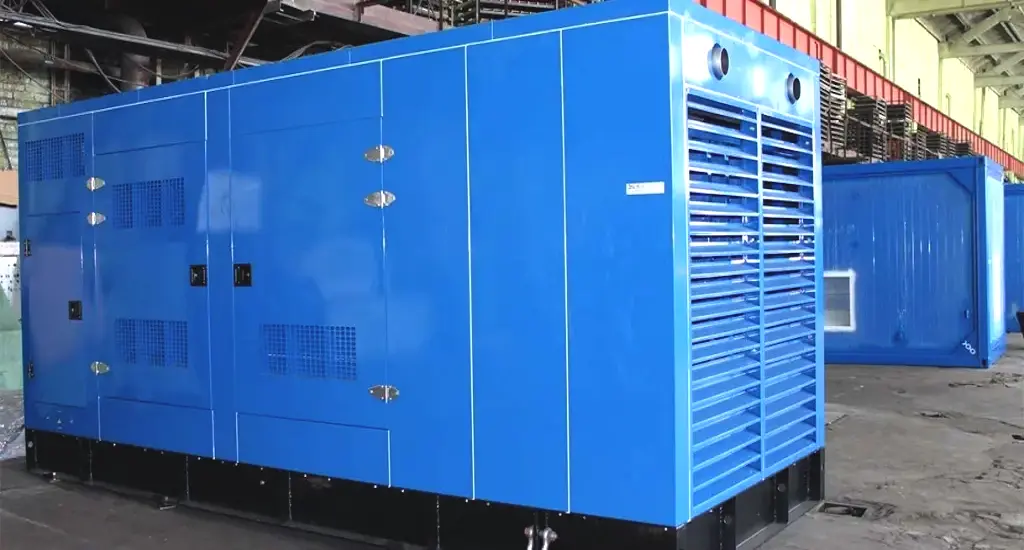 Дизельный генератор ЭТРО 600 кВт 0,4 кВ в кожухе с двигателем Yuchai